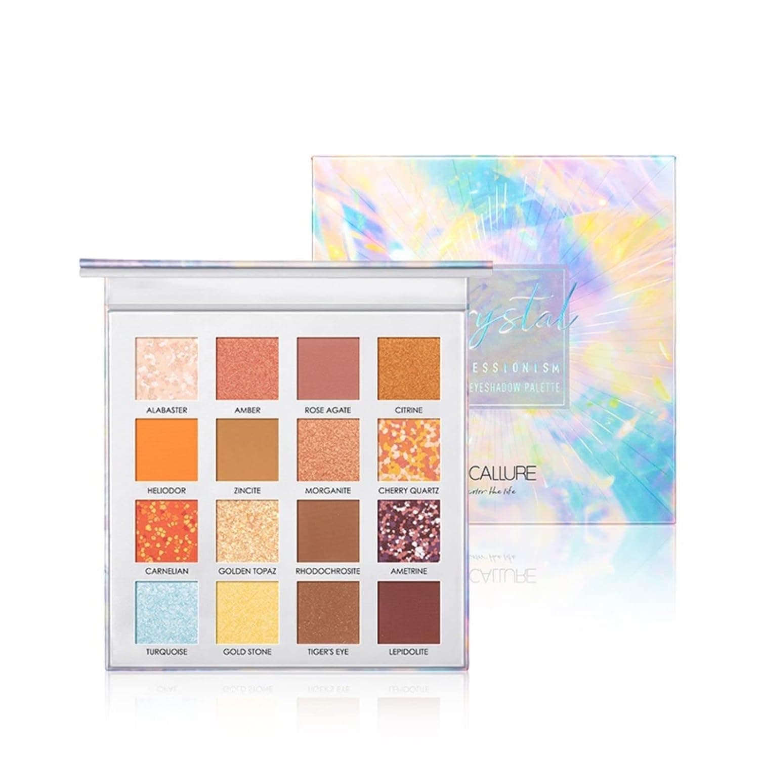 FOCALLURE Eyeshadow Palette,16 Colors Matte Shimmer Glitter Smoky Eye Shadow Makeup,Profissional High Pigmented Metallic Makeup Palette,Long Lasting Sweat Proof Waterproof Eyeshadow, FA88-11136-2