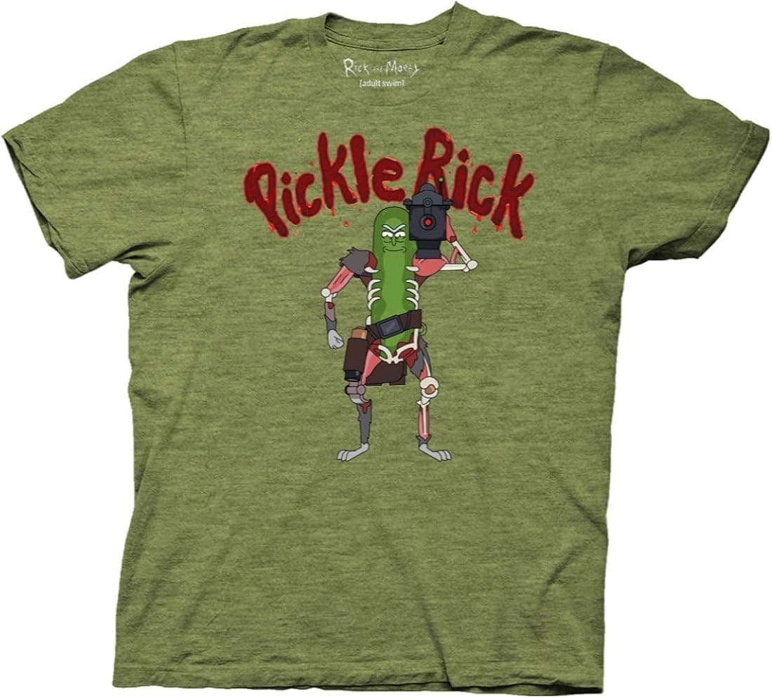 Ripple Junction Rick and Morty Pickle Rick Lazer Adult T-Shirt
