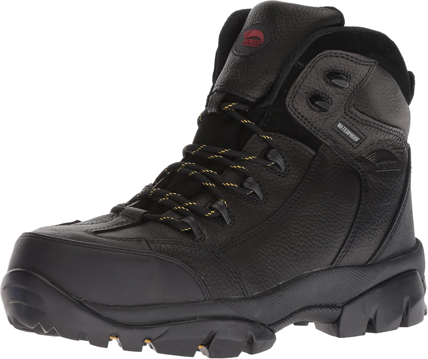 FSI AVENGER Men's 6" Leather Waterproof Comp Toe No Exposed Metal EH Work Boot