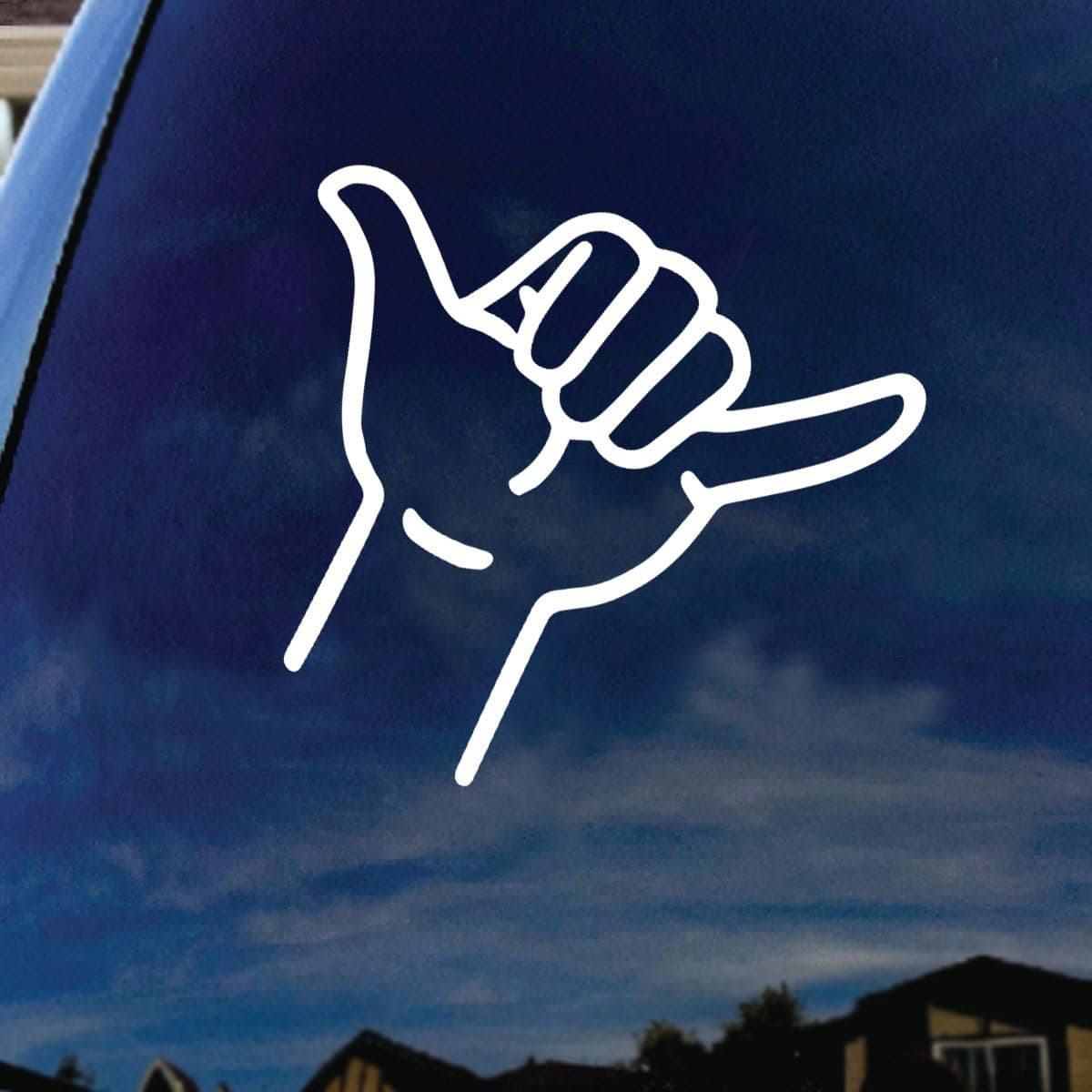 SoCoolDesign Hang Hand Symbol Shaka Car Window Vinyl Decal Sticker 6" Wide