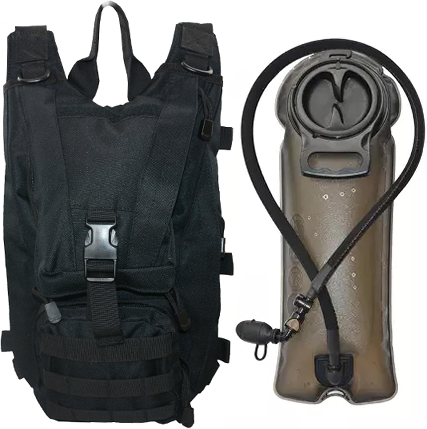SEAL3 Tactical Hydration Pack Backpack 2.0. 900D Military-Survival-Outdoor Waterproof Pack with Pockets. Pro-Edition, Leakproof 2.5L Bladder for Men & Women- Hiking, Biking, Running & Walking