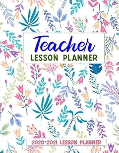 Teacher Lesson Planner: Weekly and Monthly Calendar Agenda | Academic Year September - August | Includes Holidays with Daily Journal (2020-2021)