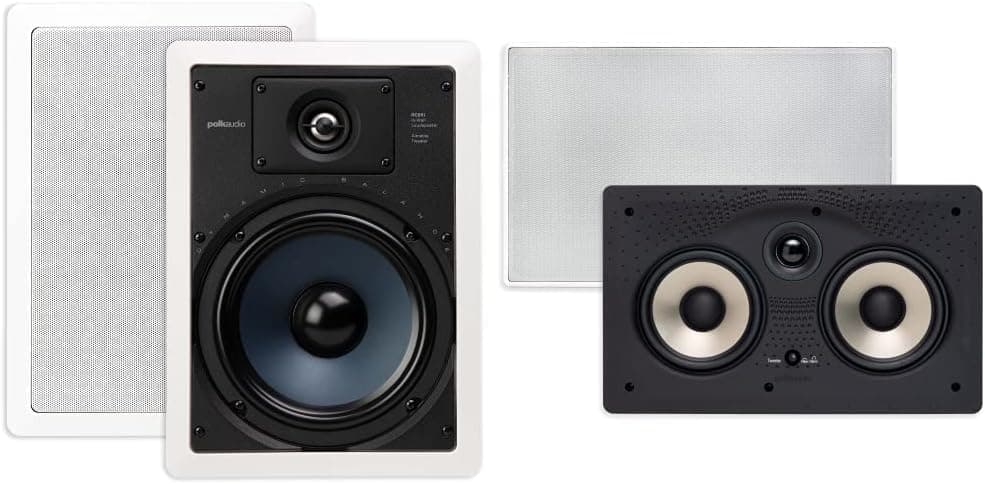 Polk Audio RC55i 2-Way In-Wall Speakers (Pair, White)