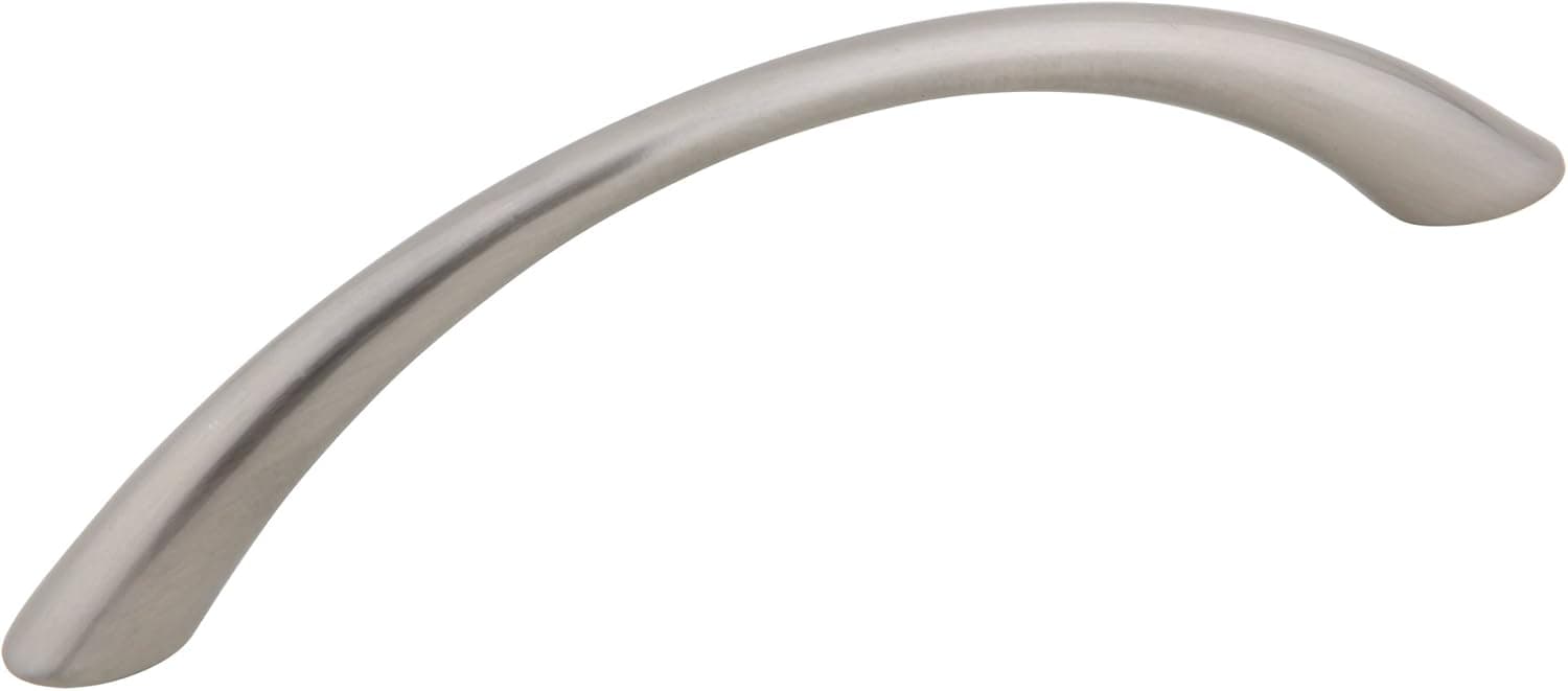 Silverline P2021 Tapered Curved Arch Bow Transitional Drawer Handle Pull Cabinet Hardware CC: 3-3/4" 10 Pack
