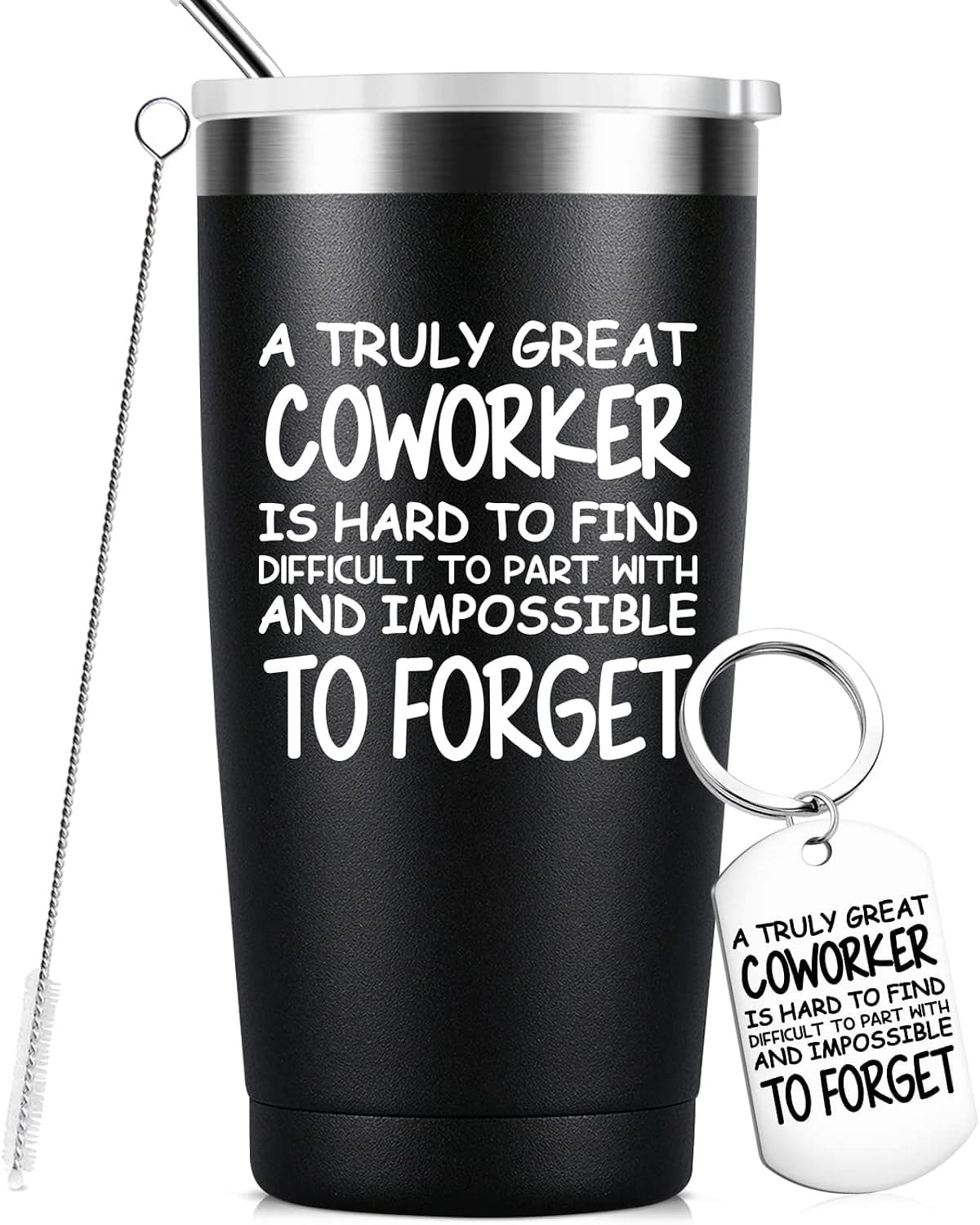 Sixspace Going Away Gift for Coworker - Retirement Gifts for Women Goodbye, Farewell, Leaving Cup for Colleague Boss Co-worker Friends - A Truly Great Coworker is Hard to Find,20 Oz Insulated Tumbler