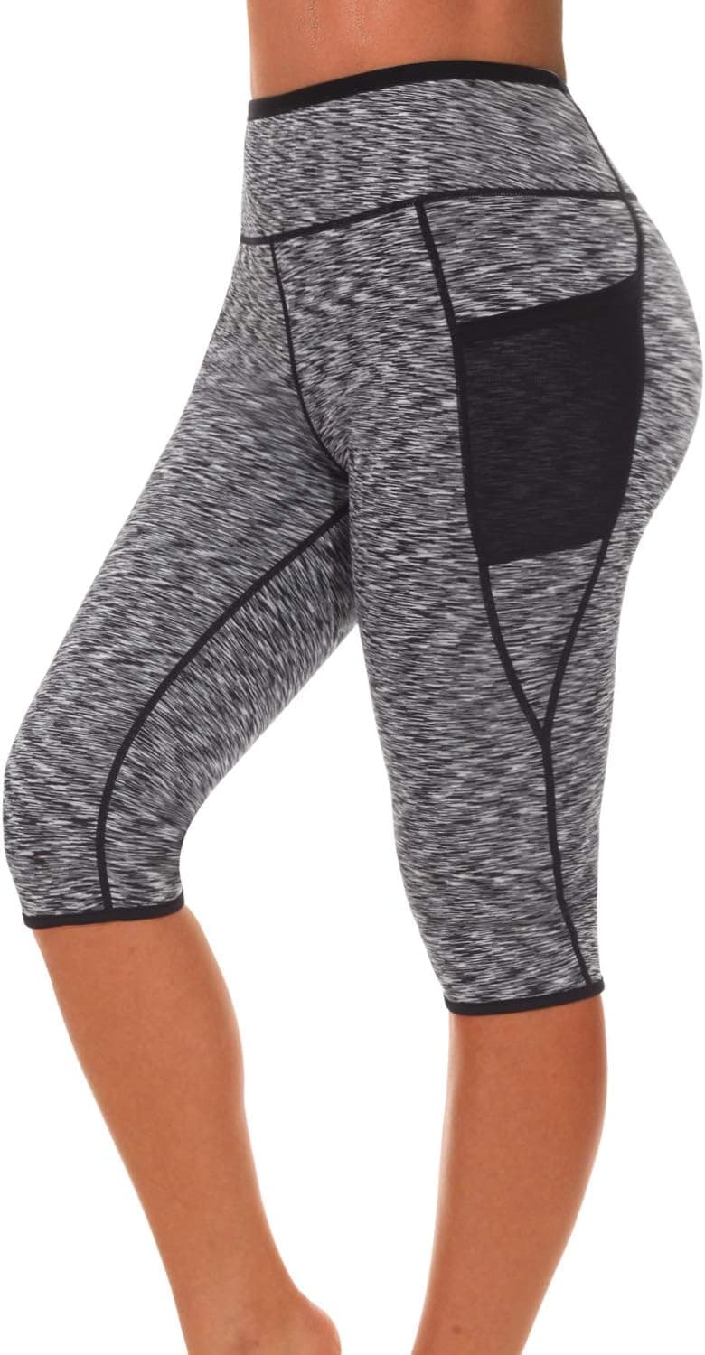 SEXYWG Women's Neoprene Sauna Slimming Pants-Gym Workout Hot Thermo Sweat Sauna Capris Leggings Shapers for Weight Loss