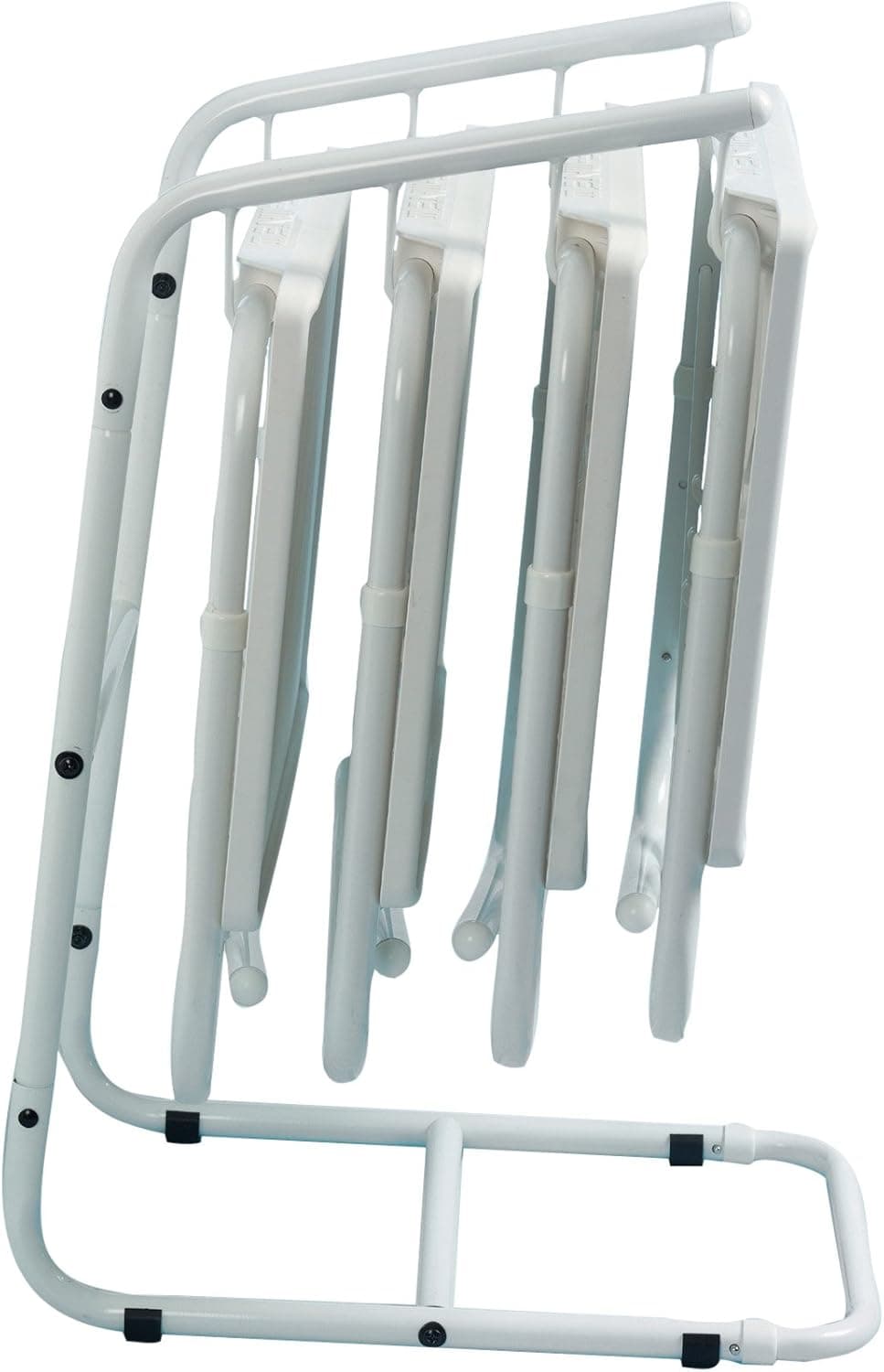 Table-Mate II 4-Pack Folding Table with Storage Rack