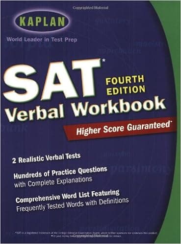 Kaplan SAT Verbal Workbook, 4th Edition