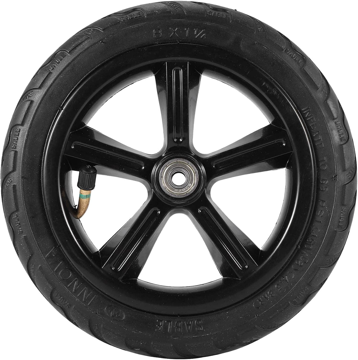Padyrytu 8 Inch Electric Scooter Tire 8X1 14 Inner Tire 200x45 Pneumatic Tire Whole Wheel-8MM, black