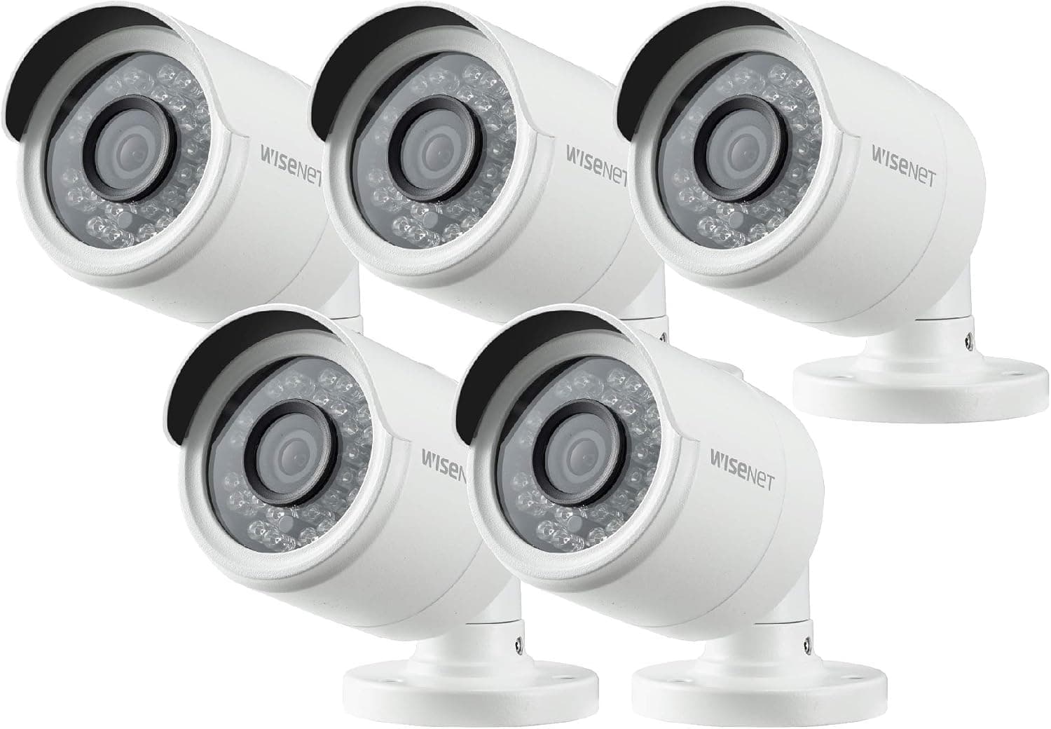 (Set of 5) Samsung SDC-9443BC 1080p HD Weatherproof Bullet Camera (Compatible with SDH-B74041 & SDH-B74081)
