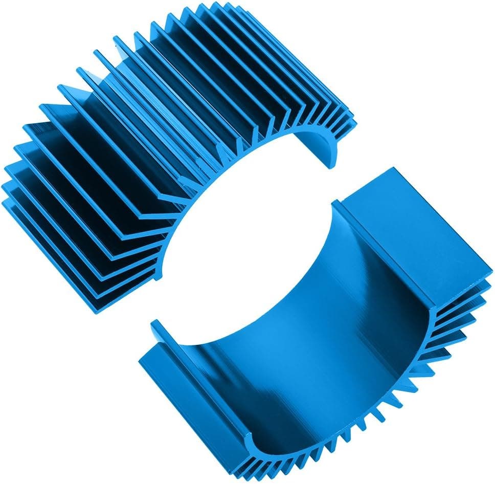 Hobbypark 2-Pack Aluminum Electric Motor Heat Sink Cooling Fins for RS540 550 540 3650 Size RC Parts