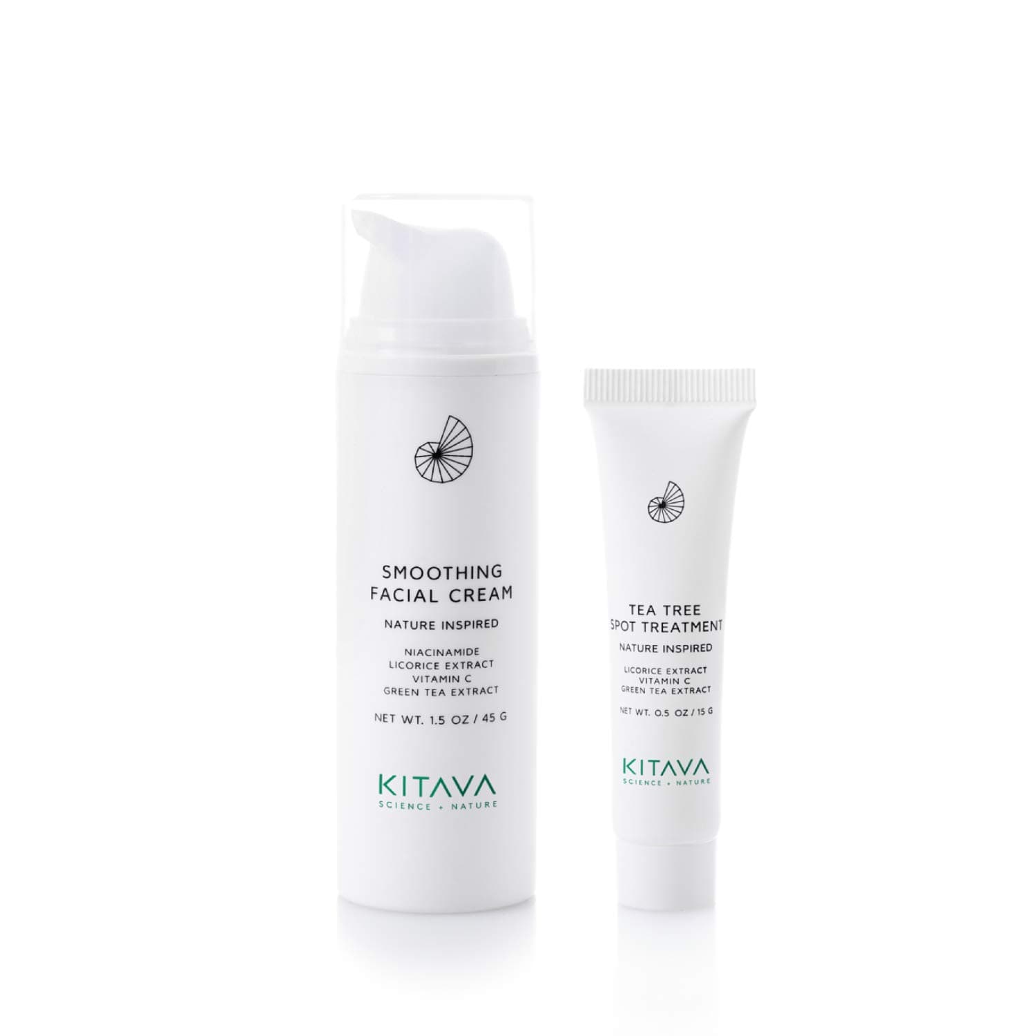 KitavaMD Natural Tea Tree Spot Treatment & Acne Smoothing Facial Cream, Prevent Damaged Skin, Reduce Dry Skin and Soften Skin, Reduce the Appearance of Hyper Pigmentation and Sunspots - 2pc Bundle