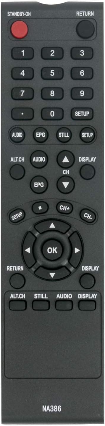 New NA386 NA386UD Replace Remote Control fit for Magnavox Converter Box RTB110MW9 TB100MW9 TB100MW9A TB100MW9B TB100HW9 TB110MW9 TB110MW9A TV110MW9