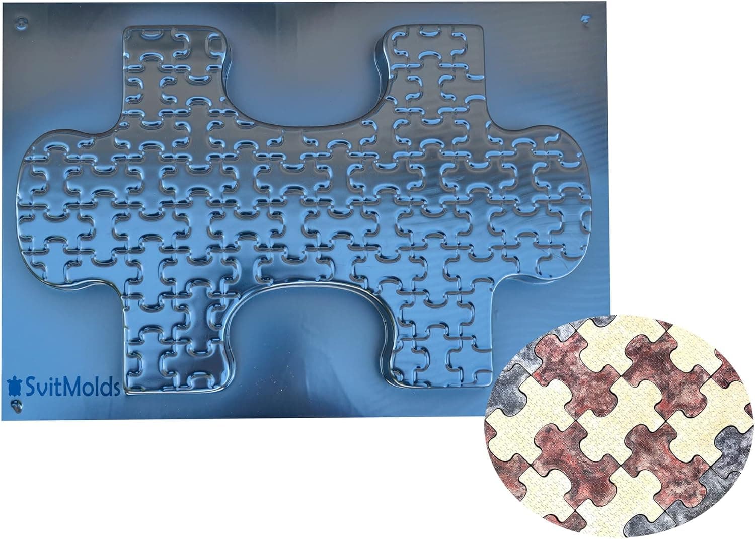 Puzzle Stepping Stone Mold Concrete Cement Mould ABS Puzzles Garden Path #S51