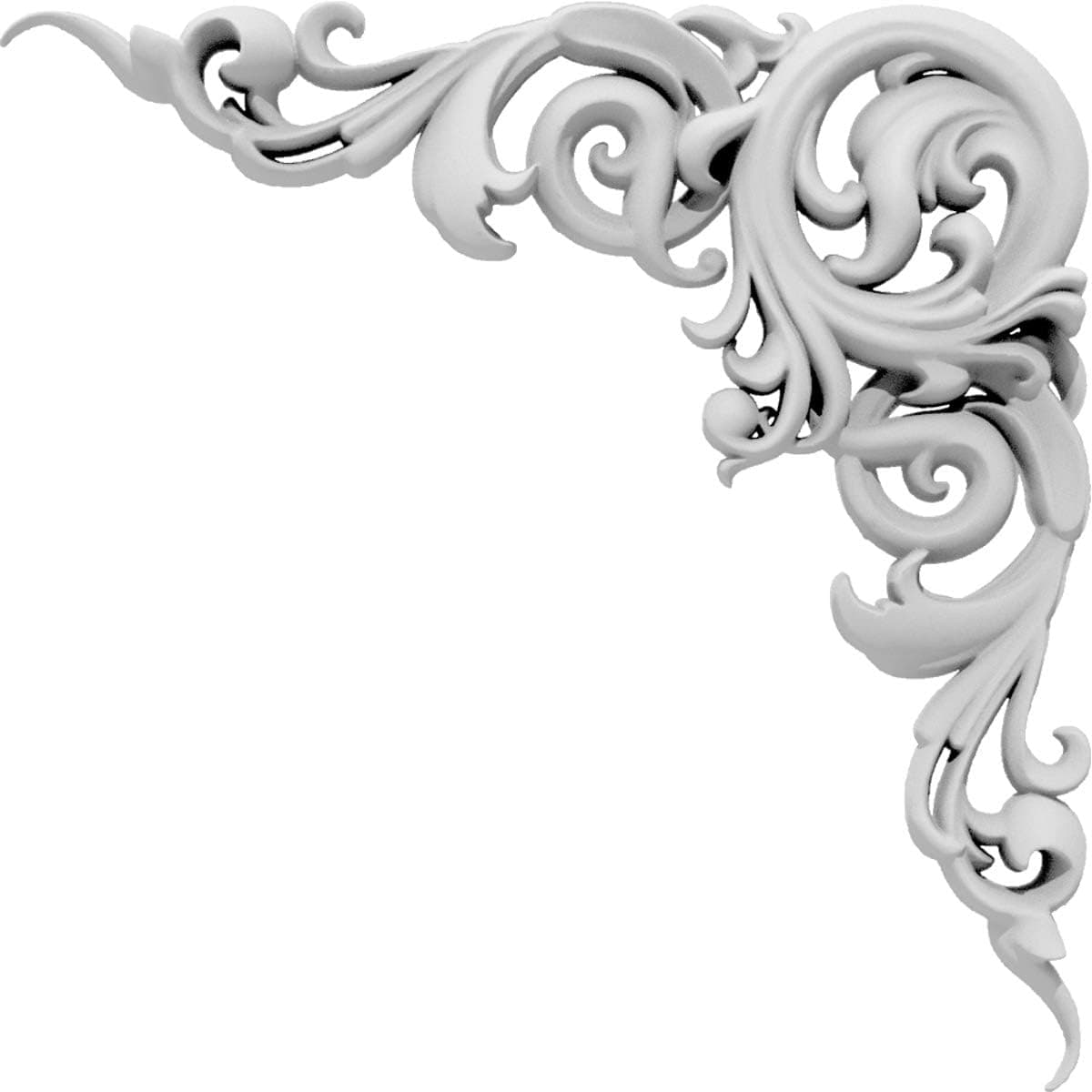 Ekena Millwork APLC020X020HURUF-L Applique, White