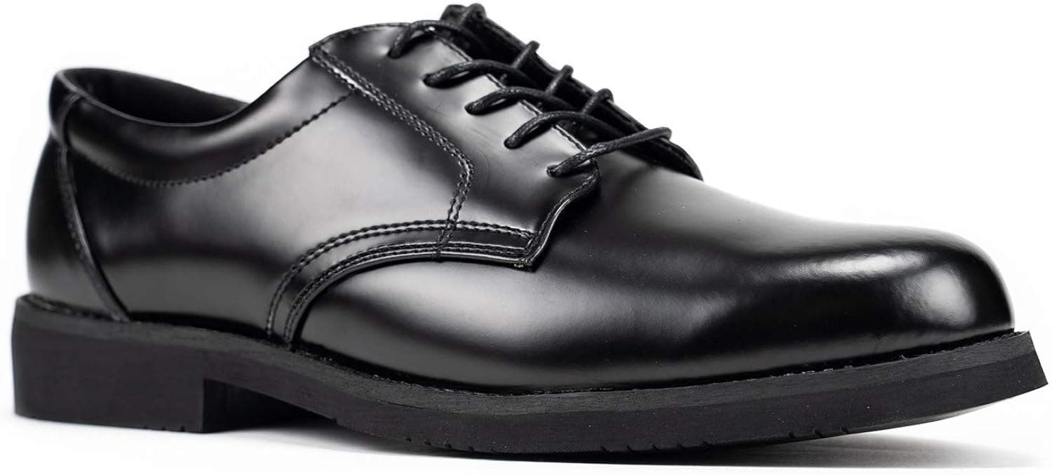 RYNO GEAR Men's Leather Uniform Oxford Dress Shoe