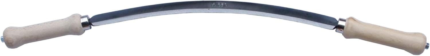 Muller Drawknife Straight Handles Longer, 16-1/2" Convex Curved Blade is Great for debarking, etc, Bark Draw Knife Made in Austria 2092,020