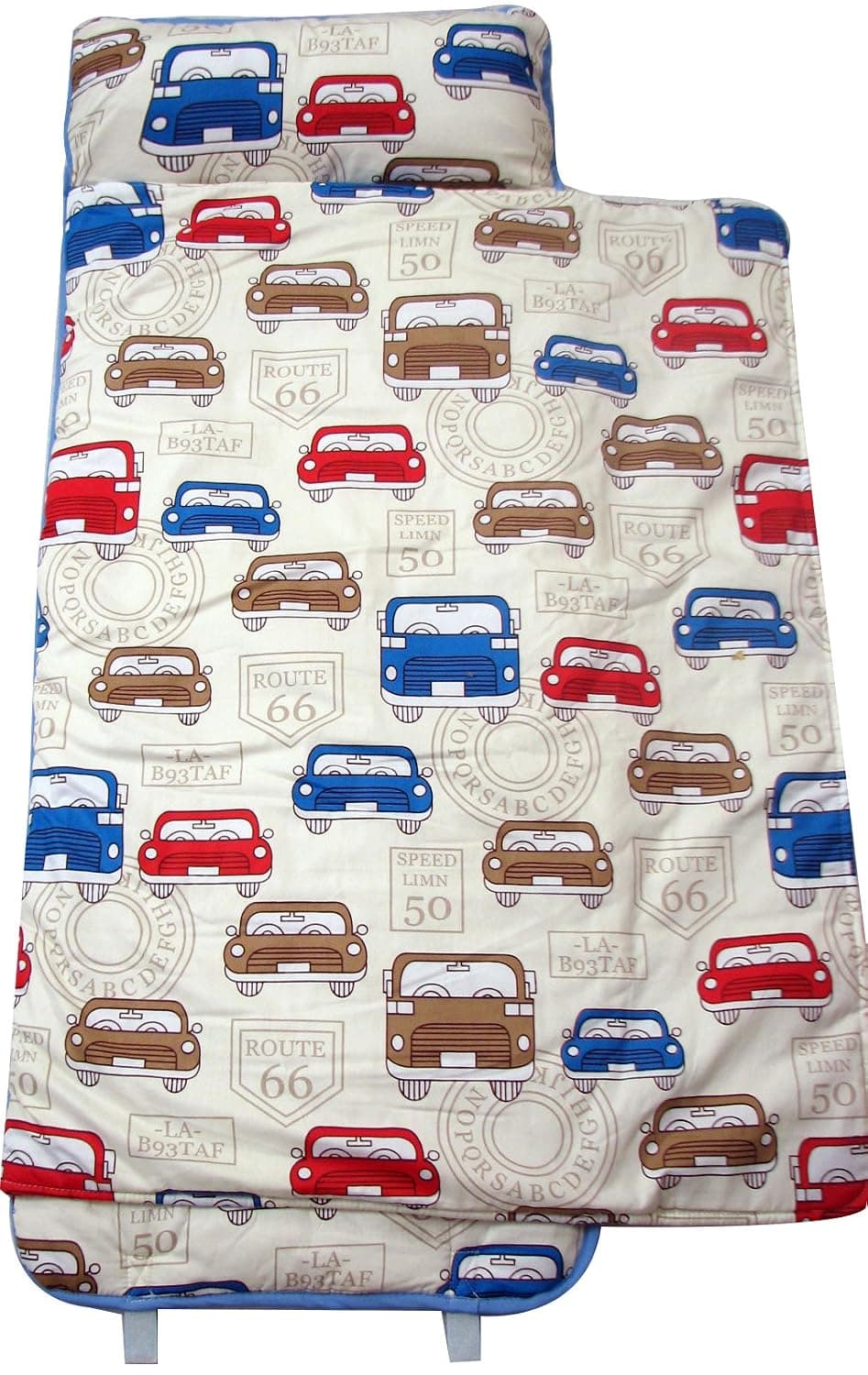 SoHo A-Z Alphabet nap mat for toddler preschool day care with pillow lightweight rolled nap mats