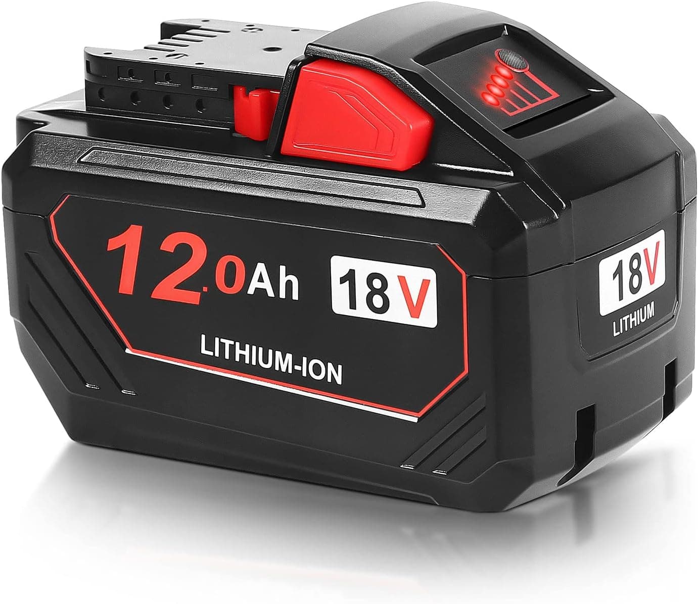 Lomrige Replacement for Milwaukee M-18 Battery 12.0 Compatible with M18 M18b 48-11-1850 48-11-1840 48-11-1815 48-11-1820 48-11-1852 48-11-1828 48-11-1822 Cordless Power Tool