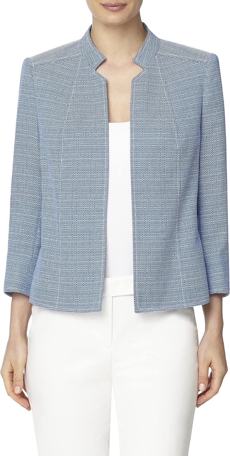 Anne Klein Women's Cropped Stand Collar Jacket