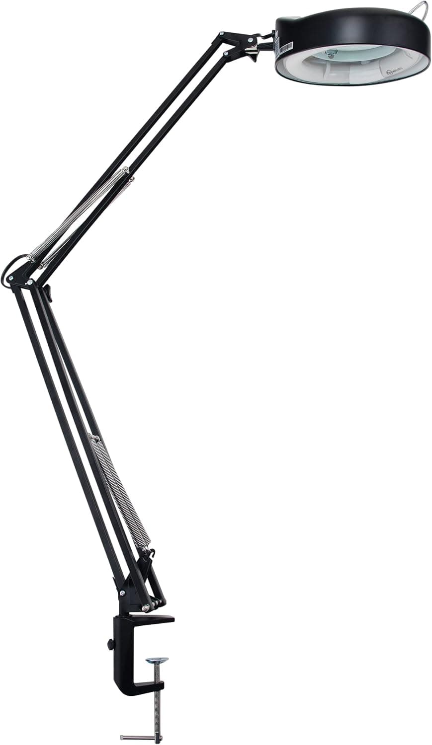 V-LIGHT Full Spectrum Natural Daylight Effect Heavy-Duty 5-Diopter Magnifier Lamp with Metal Clamp, Black Finish (UPGRADED CONSTRUCTION)