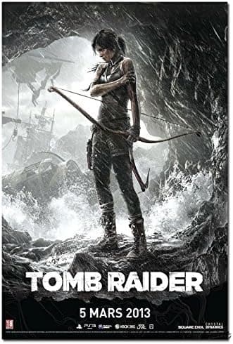 Lawrence Painting Tomb Raider Lara Croft Game Art Canvas Poster Print Tourniquet Render 5