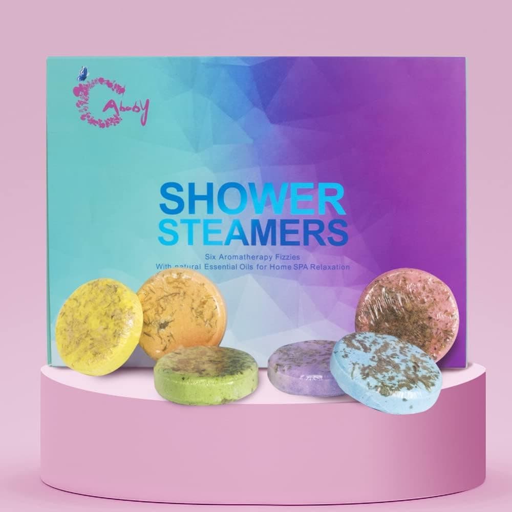 Shower Steamers Aromatherapy, 6PCS Shower Bombs Aromatherapy, Aromatherapy Gifts for Women, Home SPA Shower Steamers for Women and Men, Gifts for Mom Who Has Everything, Valentine Gifts Birthday Gifts