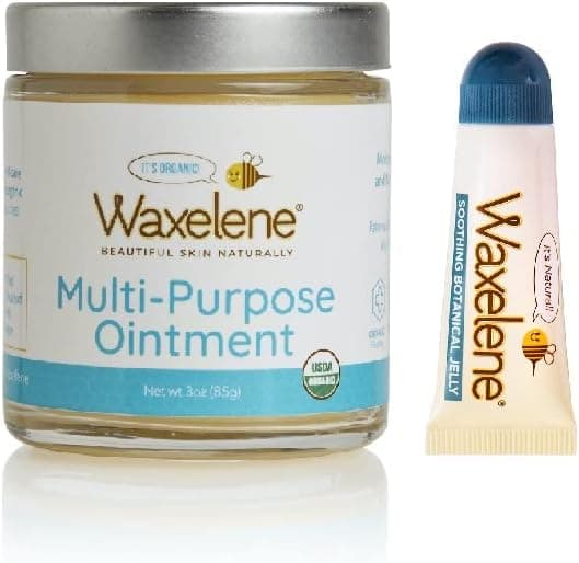 Waxelene Multi-Purpose Ointment, Organic, Travel Jar & Lip Tube