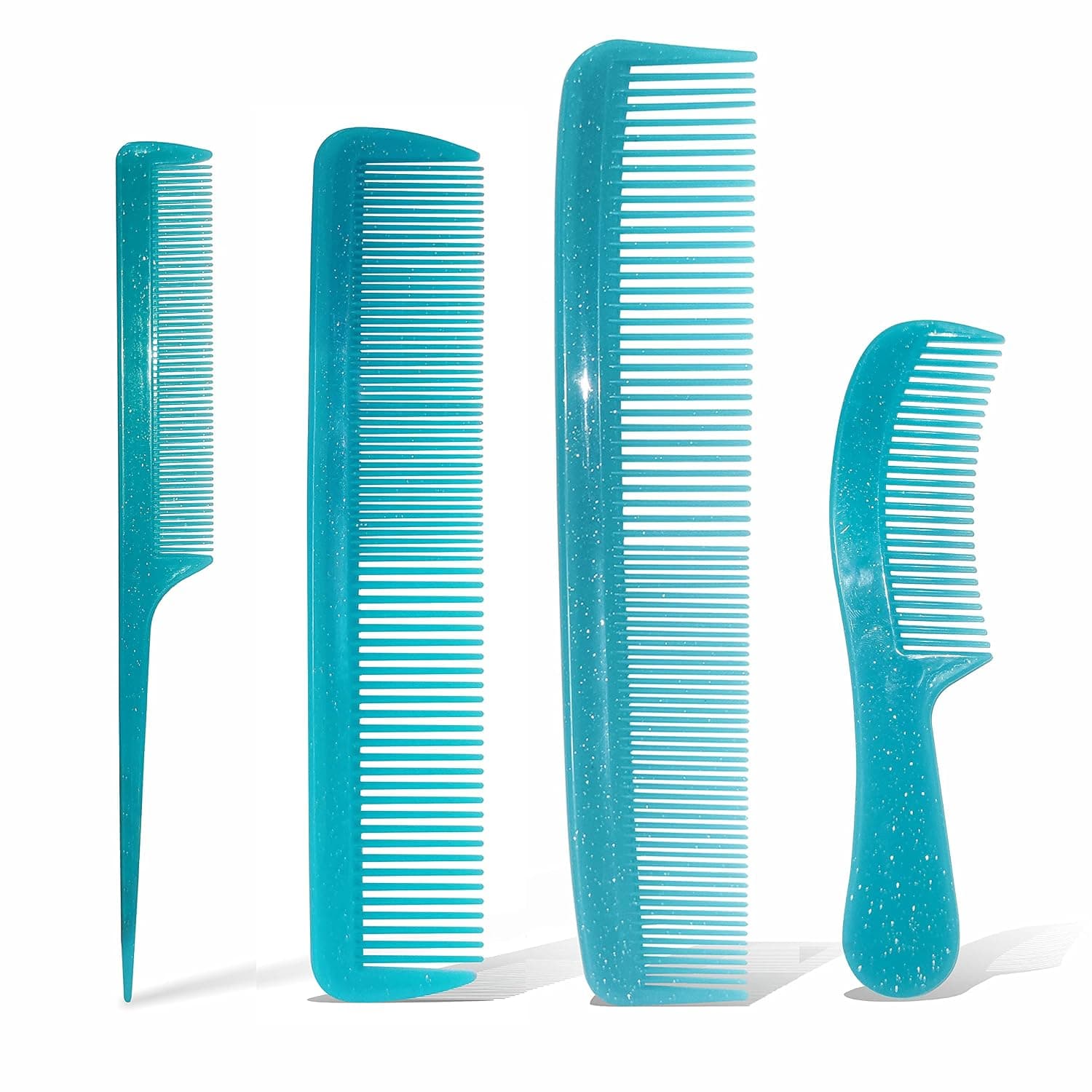 NuAngela Styling Comb Set, Cutting Combs Clipper Rat Tail Hair Beard Comb, Wide and Fine Tooth Hair Dressing Comb For Women Men Parting Teasing, Professional Barber Comb
