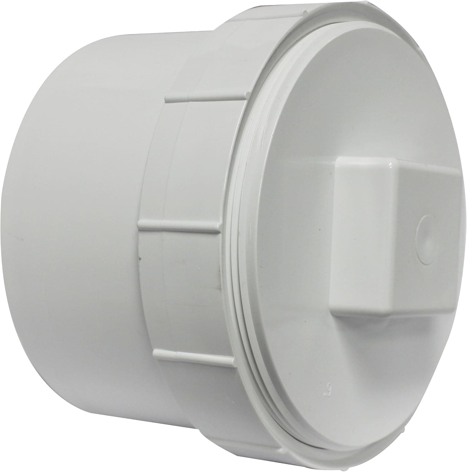 Canplas 193706AS PVC DWV Cleanout Adapter with Plug, 6-Inch, White