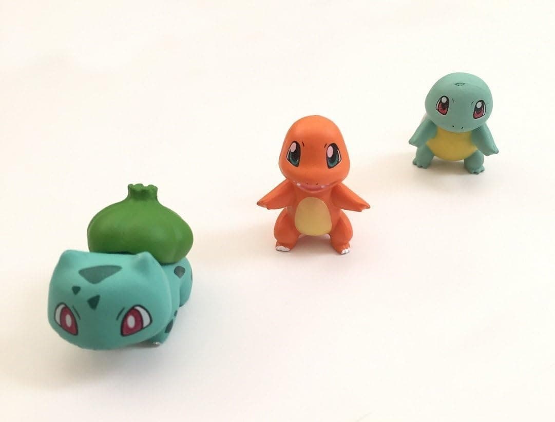 Pokemon Figures ~ Bulbasaur, Charmander, and Squirtle ~ 1.2'' ~ Set of 3