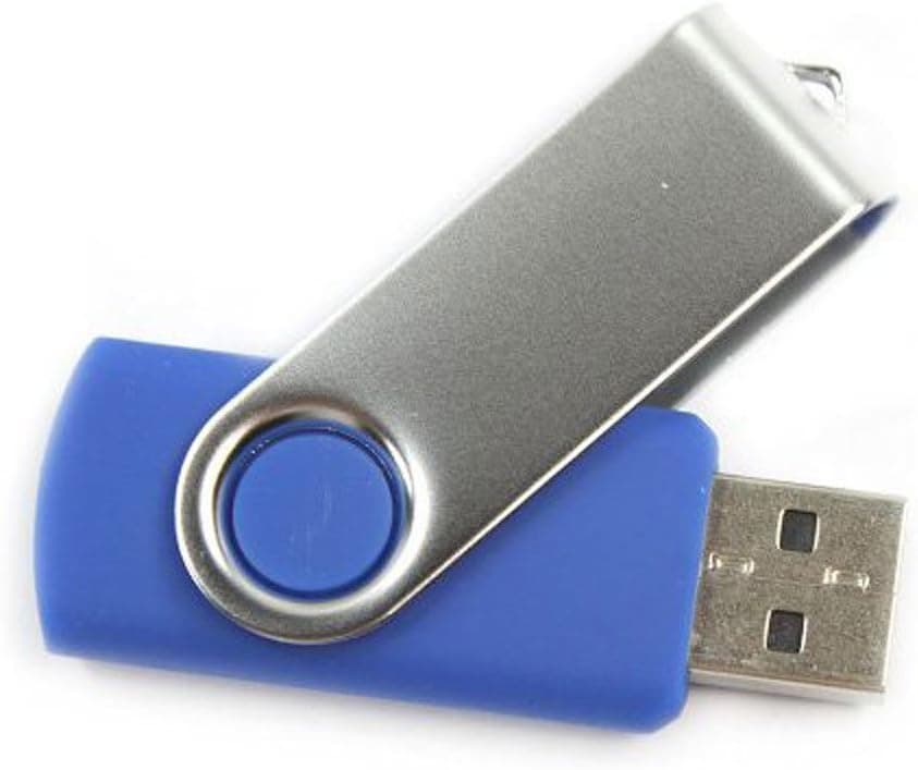 1GB USB2.0 Flash Memory Drive Thumb Stick Swivel Design Blue