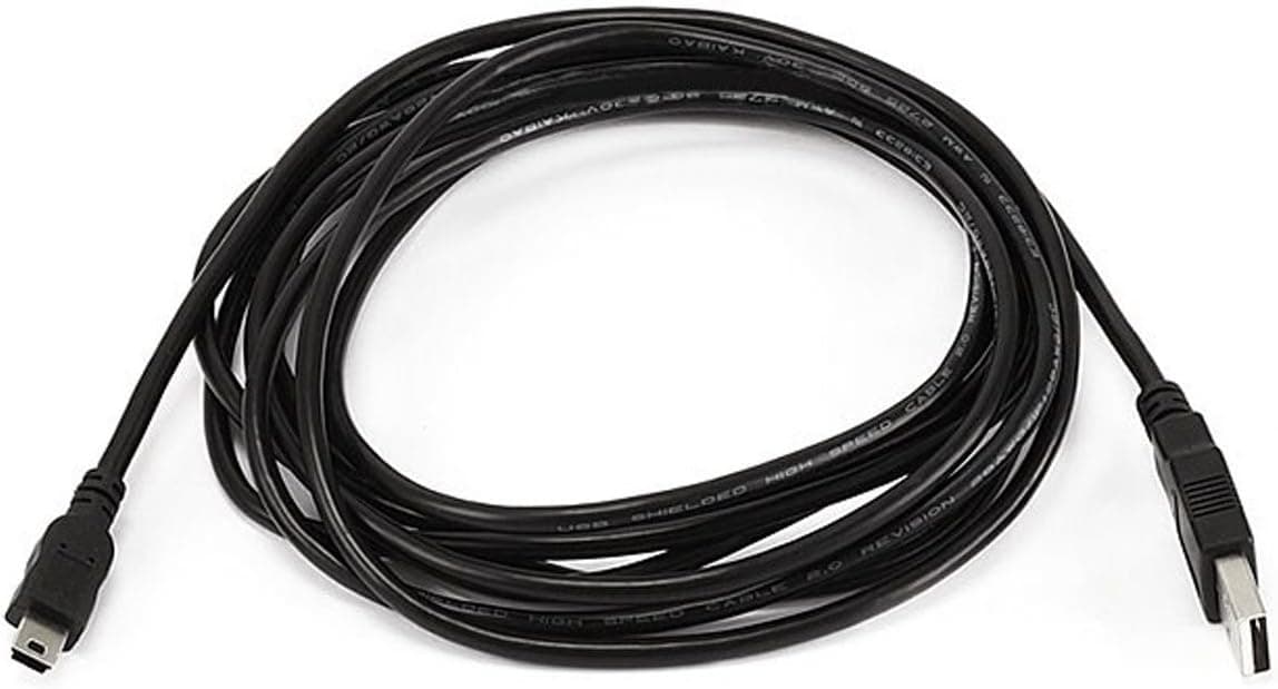 Monoprice 10-Feet USB A to Mini-B 5pin 28/28AWG Cable (103897) (2 Pack)