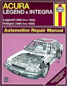 Acura Integra (1986-1989) & Legend (1986-1990) Haynes Repair Manual (USA)