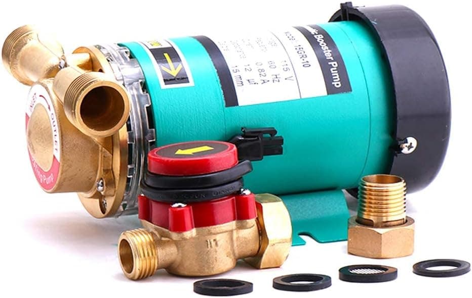 ZHKUO 90W Cold/Hot Water Pressure Booster Pump for Home 115V Automatic Circulator Booster Pump 14.5PSI 3/4In Domestic Pressure Booster Pump with Water Flow Pressure Switch for Shower Circulation Pump