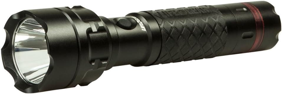 Life Gear Pro Series 500 Lumen CREE LED Flashlight with Emergency Flasher & Strobe, Water and Impact Resistant, Professional, High Powered, Heavy Duty, Durable, Batteries Included