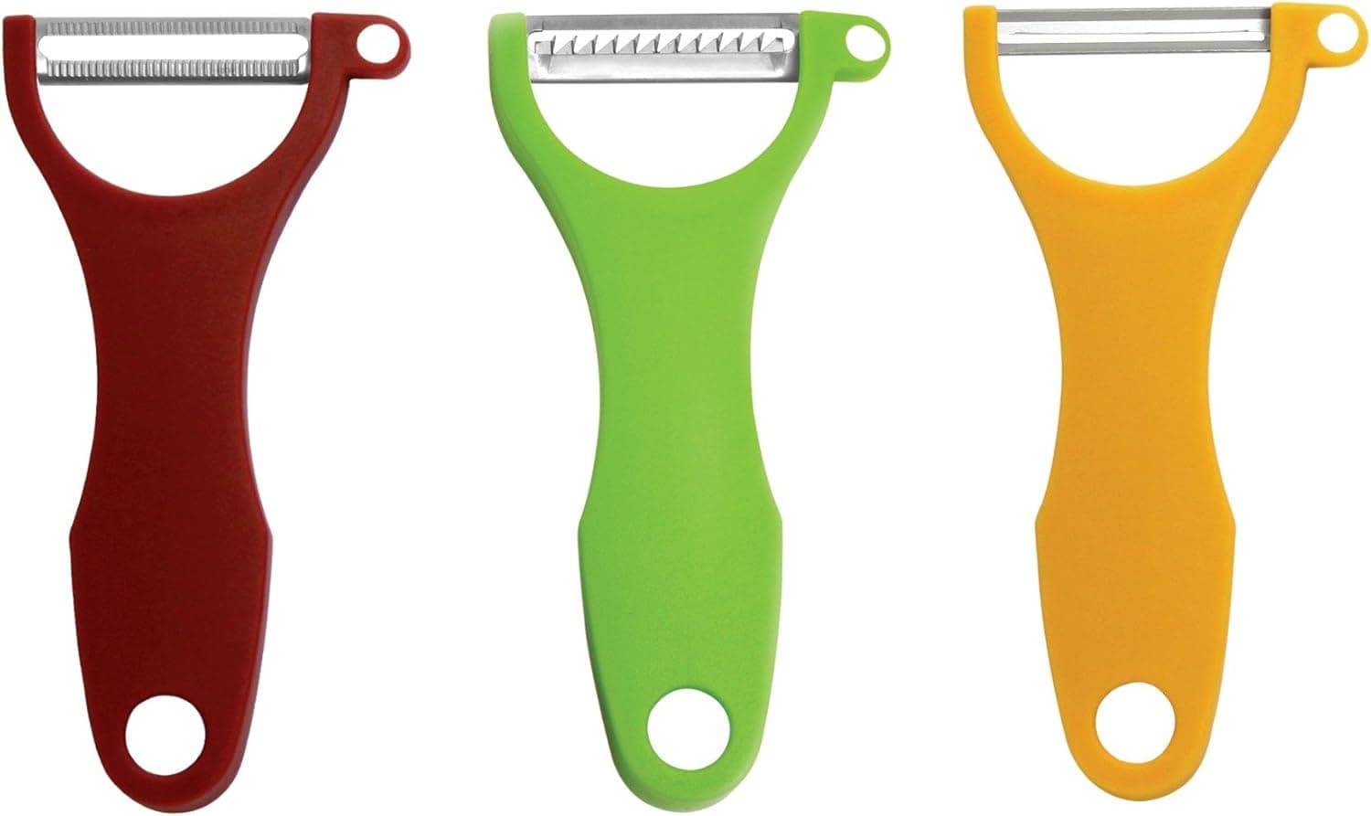 Swissmar Swiss Trio Peeler Set, Brown, Green and Yellow