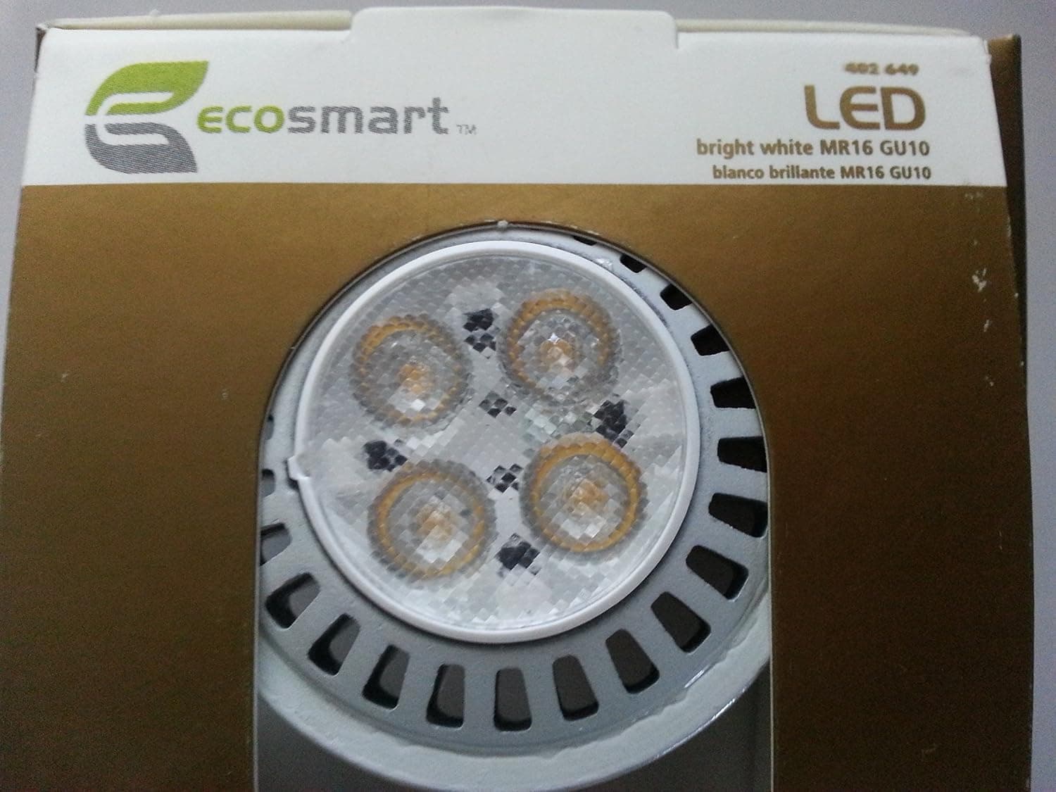EcoSmart ECS 16 WW FL GU10 30W Equivalent 3000K PAR16 LED Flood Light Bulb, Bright White