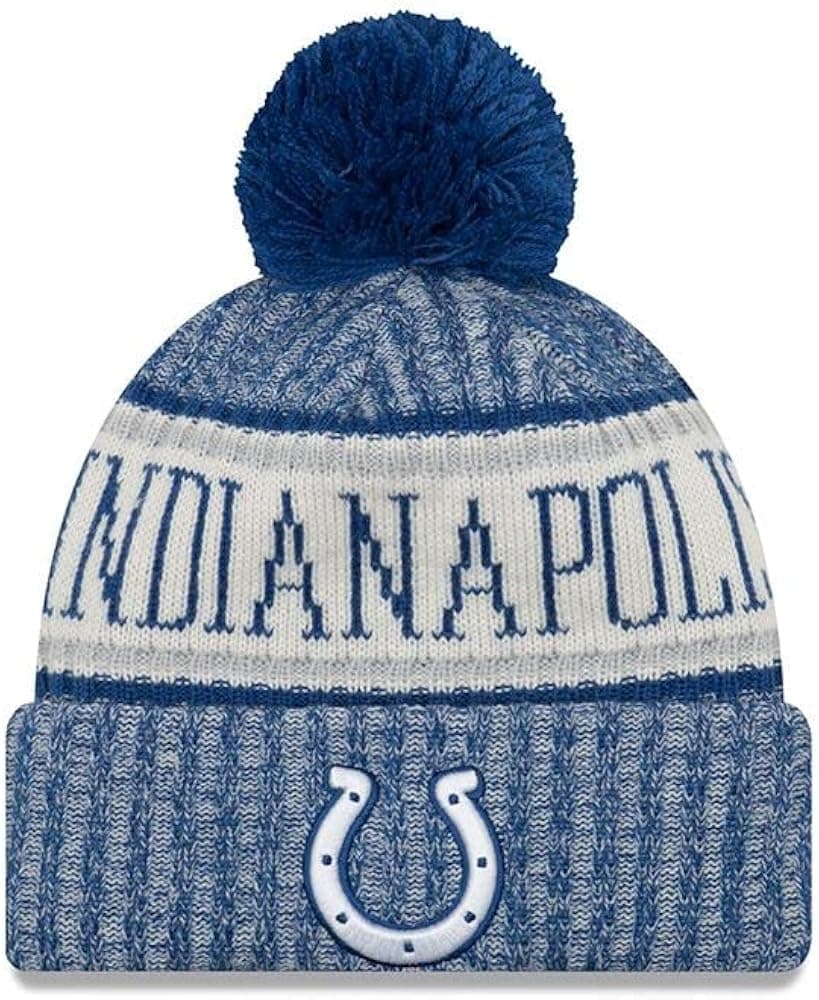 New Era Indianapolis Colts NFL On Field 18 Sport Knit Beanie Beany Mütze