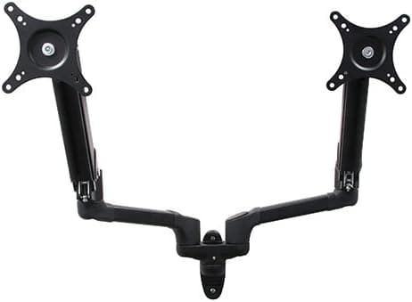 Pegasus Dual LCD/LED Monitor Full Aluminum Gas Spring Arms Height Adjustable Universal 2 Screen Wall Mount