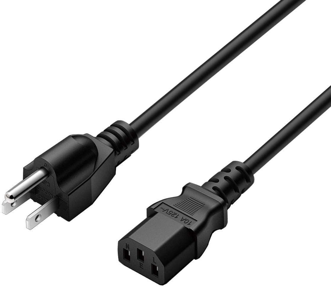 4Ft 3 Prong AC Power Cord Cable for Dell OptiPlex 780 790 960 980 990 5270 7470 7770 All-in-One Desktop NEMA 5-15P to IEC320C13