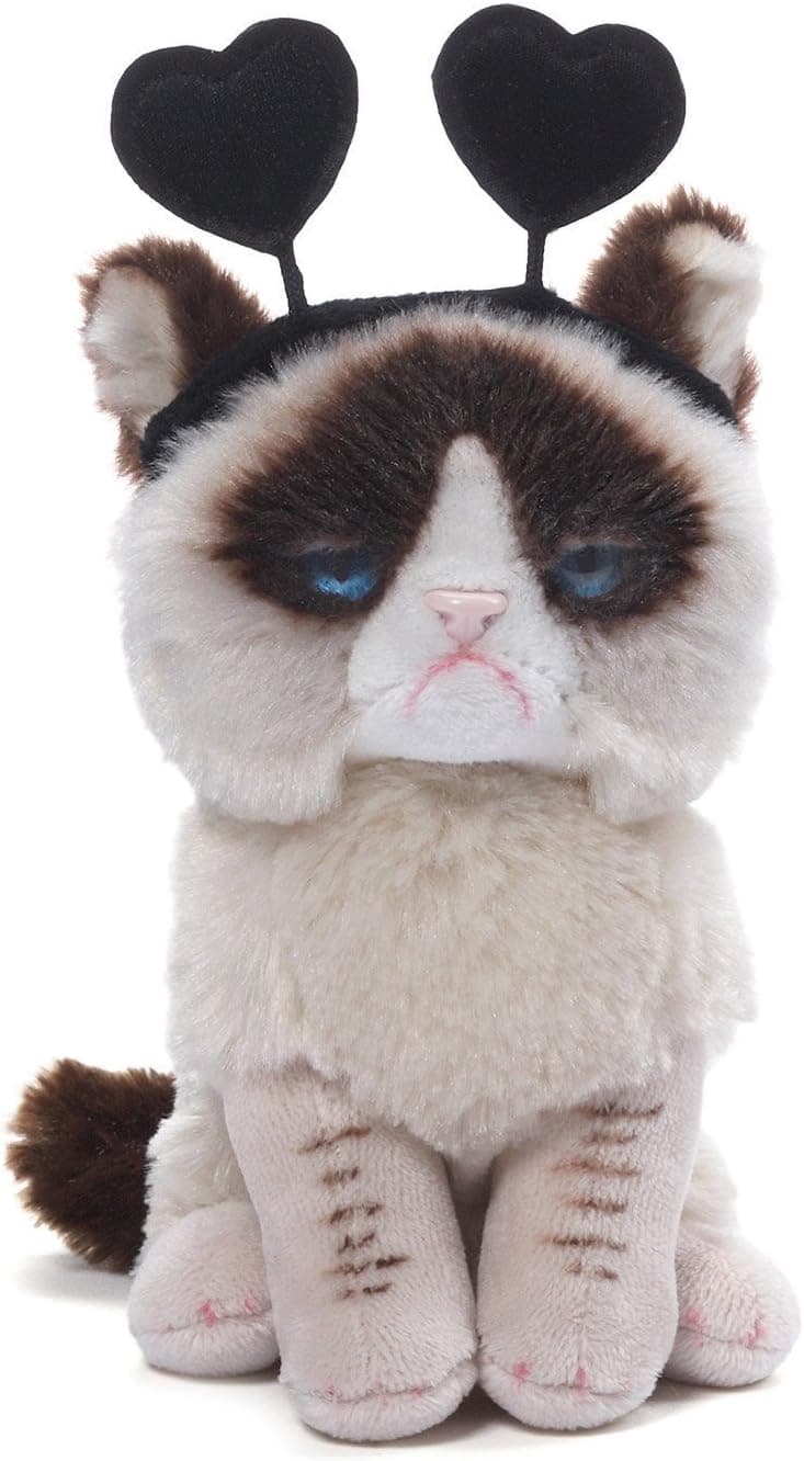 Gund Grumpy 5" Black Heart Headband