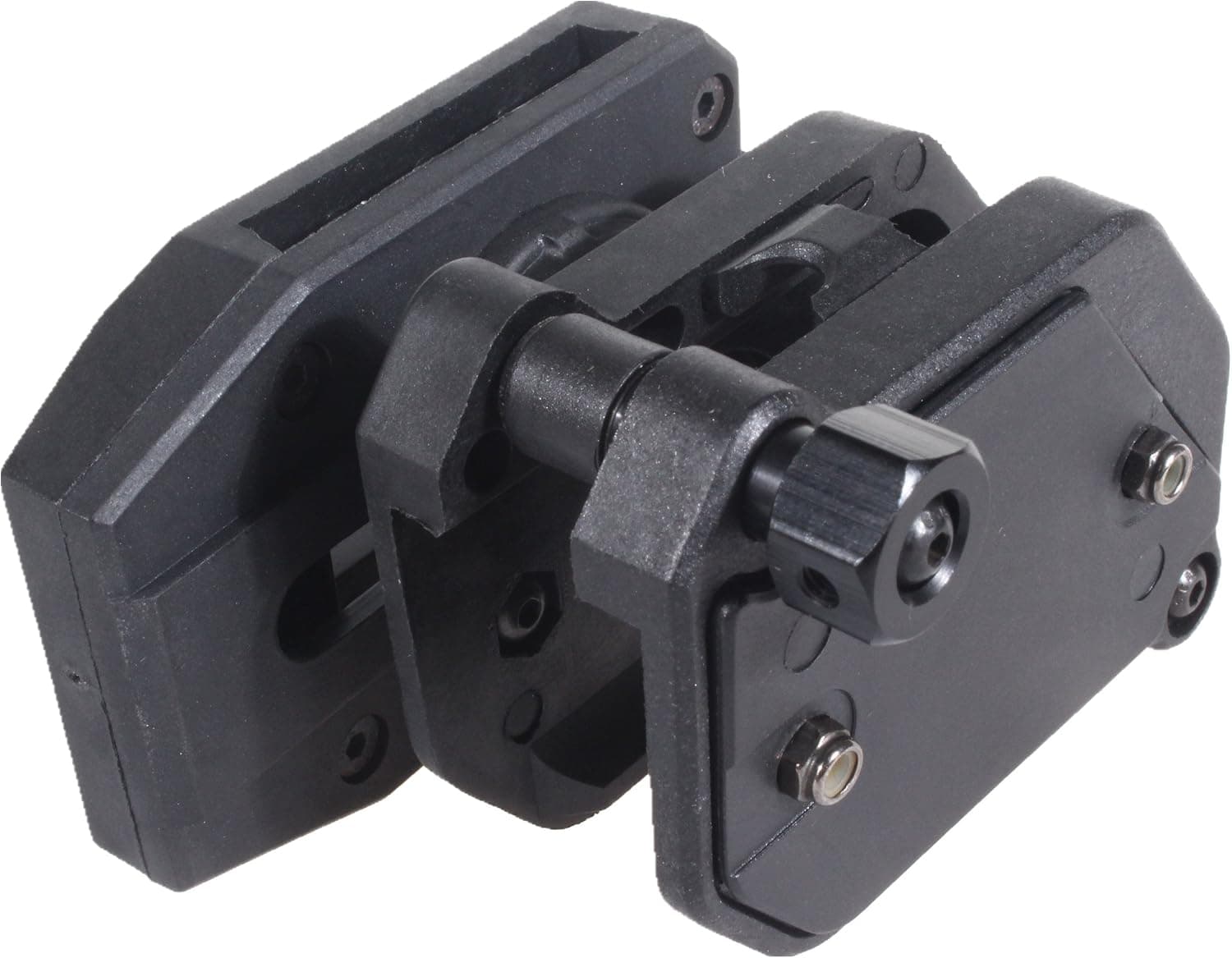 Tactical Magazine Pouch Pistol Bag Multi-Angle Speed Molle Holster Mag Pouch for IPSC USPSA IDPA Competition 1.5'' Belt (Black)