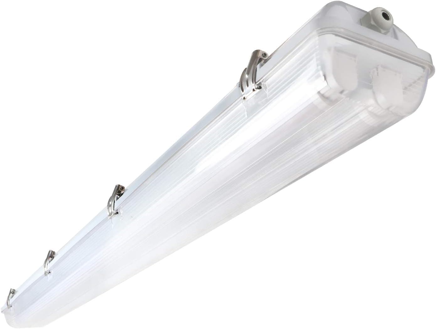 LED Vapor Proof 4Ft Light Fixture, Ip65 Waterproof, 36W 4000Lm 6000K Bright White, 4' Foot Tight Cover Lights, Replacement for Indoor Outdoor Shop Garage Car Wash(Material: High Impact Polycarbonate)