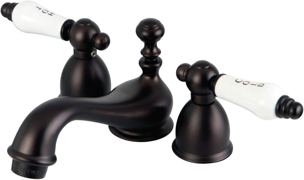 Kingston Brass CC25L5 Vintage Mini-Widespread Lavatory Faucet, Oil Rubbed Bronze