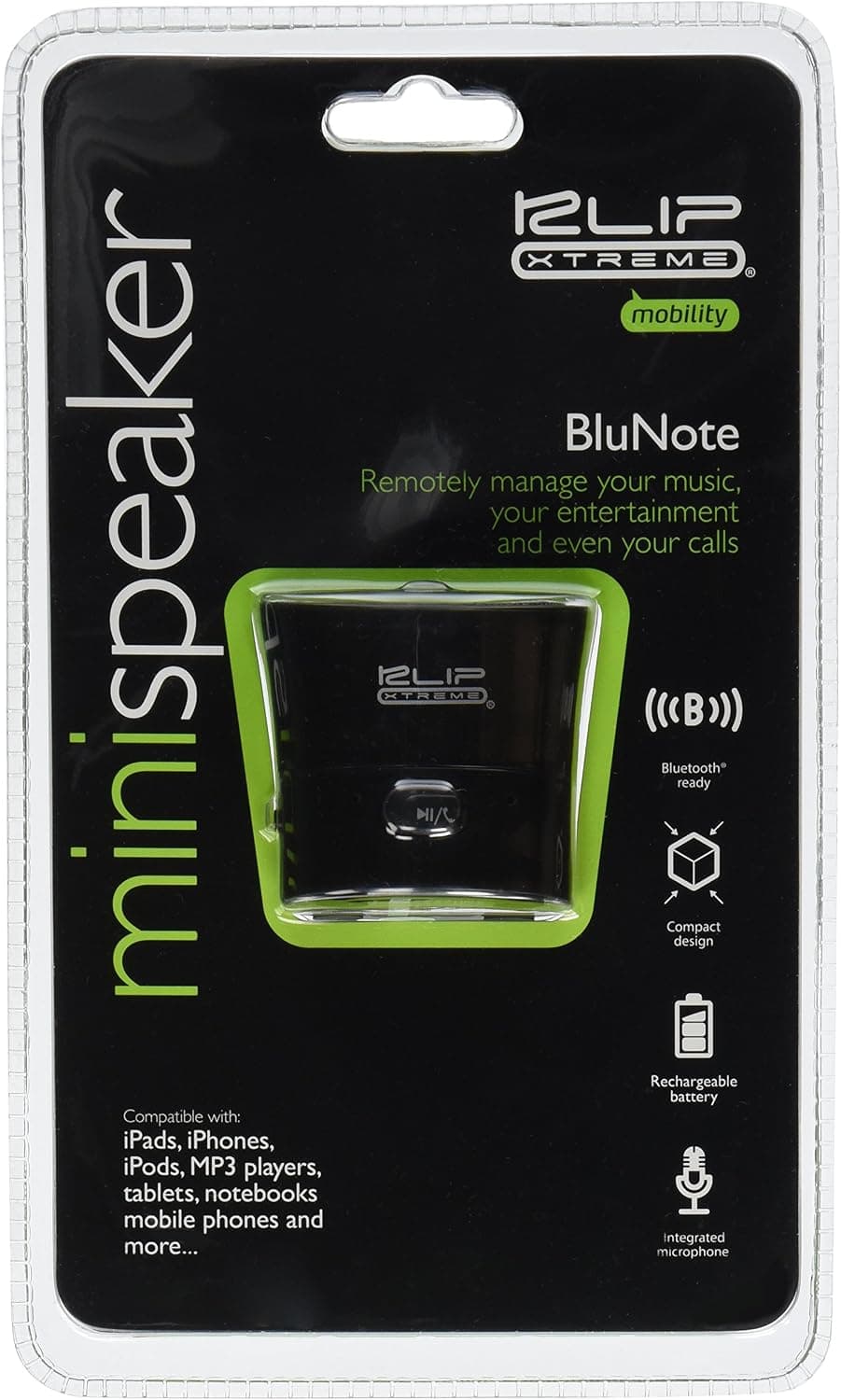 BluNote Portable High-Fidelity Bluetooth Mini-Speaker. Audio On-The-Go.