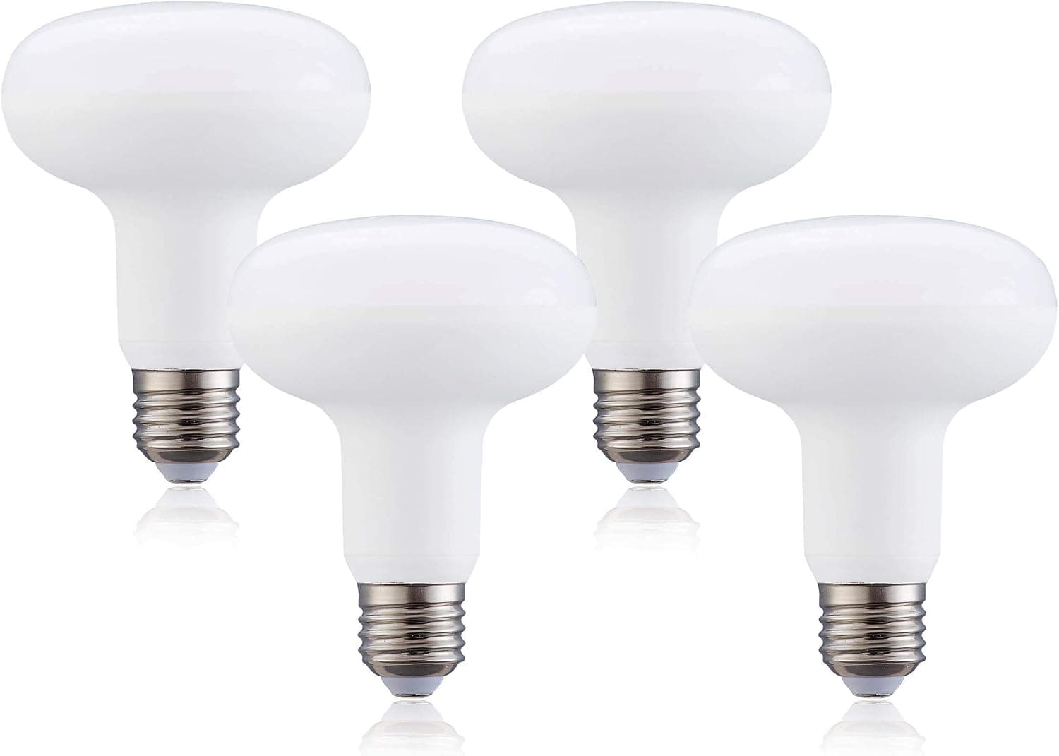 BR30 12W LED Light Bulbs-100W Incandescent Bulb Equivalent, R30 Flood Light Bulb, E26 Screw Base,1320 Lumens 120°Beam Angle,120 Volt Indoor/Outdoor, Living Room, Non-Dimmable,5000K Daylight (4 Pack)
