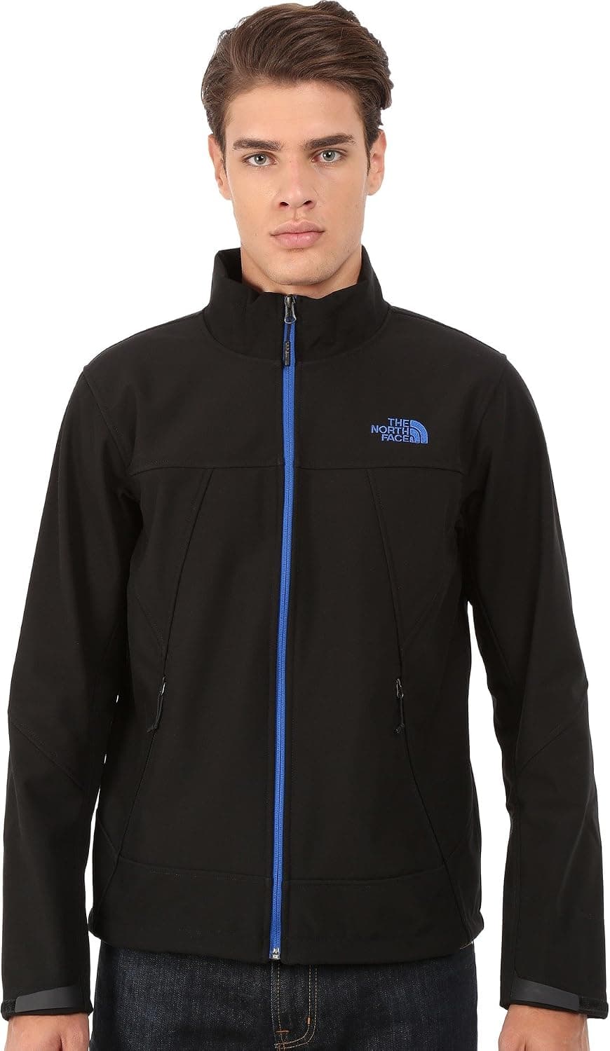 The North Face Men's Apex Chromium Thermal Jacket, TNF Black/Monster Blue MD