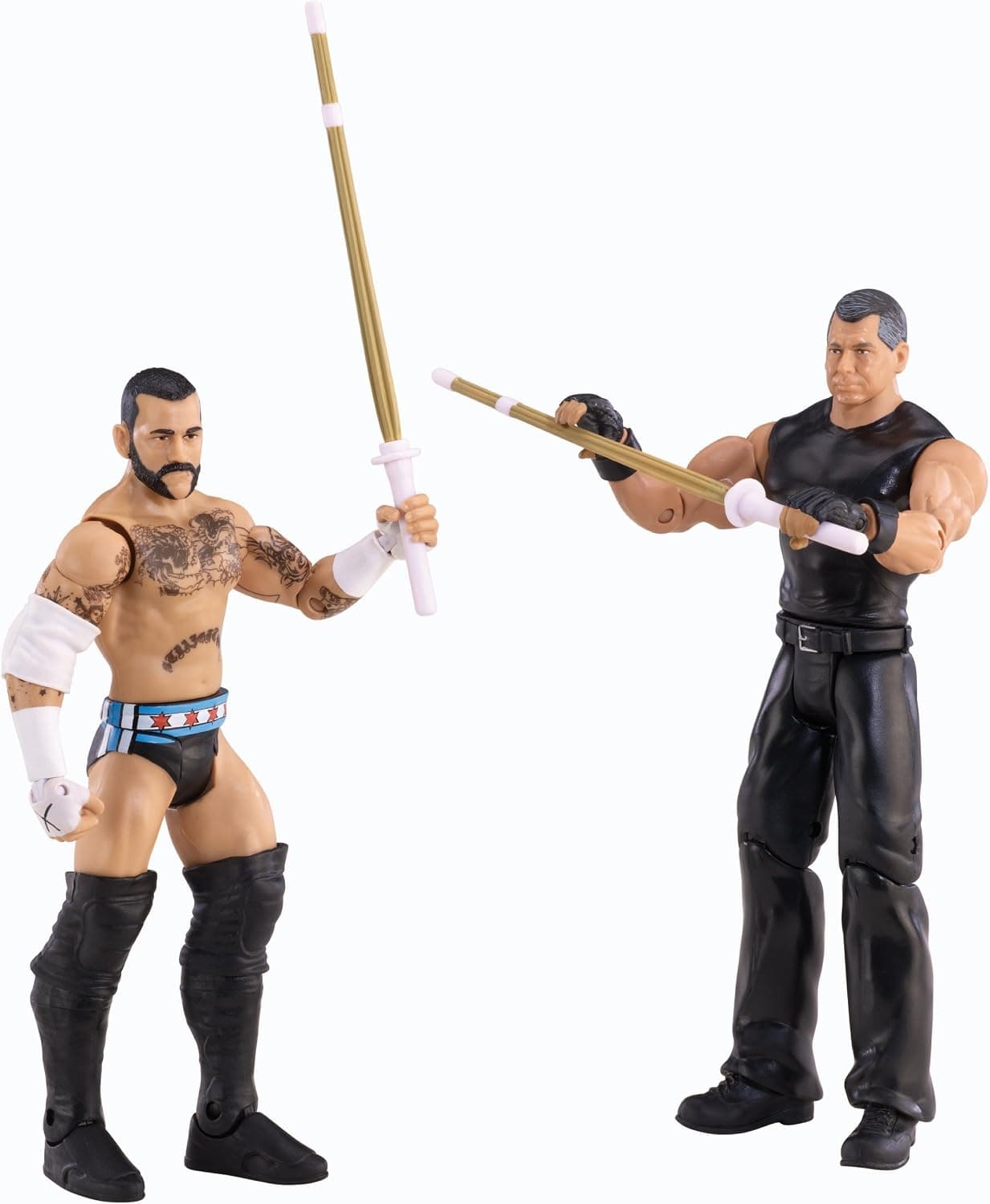 WWE Battle Pack CM Punk vs. Vince McMahon Action Figure, 2-Pack