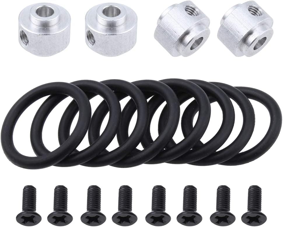 Hobbypark 4pcs RC Airplane Prop Saver 3.17mm with Screws Rubber O Rings Kit for Electric Engine Brushless Motor Shaft E Plane Replacement Parts